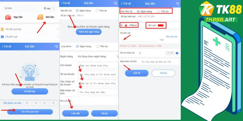 Chi tiết quy trình rút tiền bạn cần biết